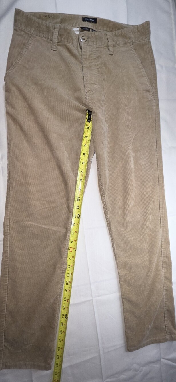 Brixton Corduroy Choice Regular Fit 30x32 Brown Men's Pants  SKU 199